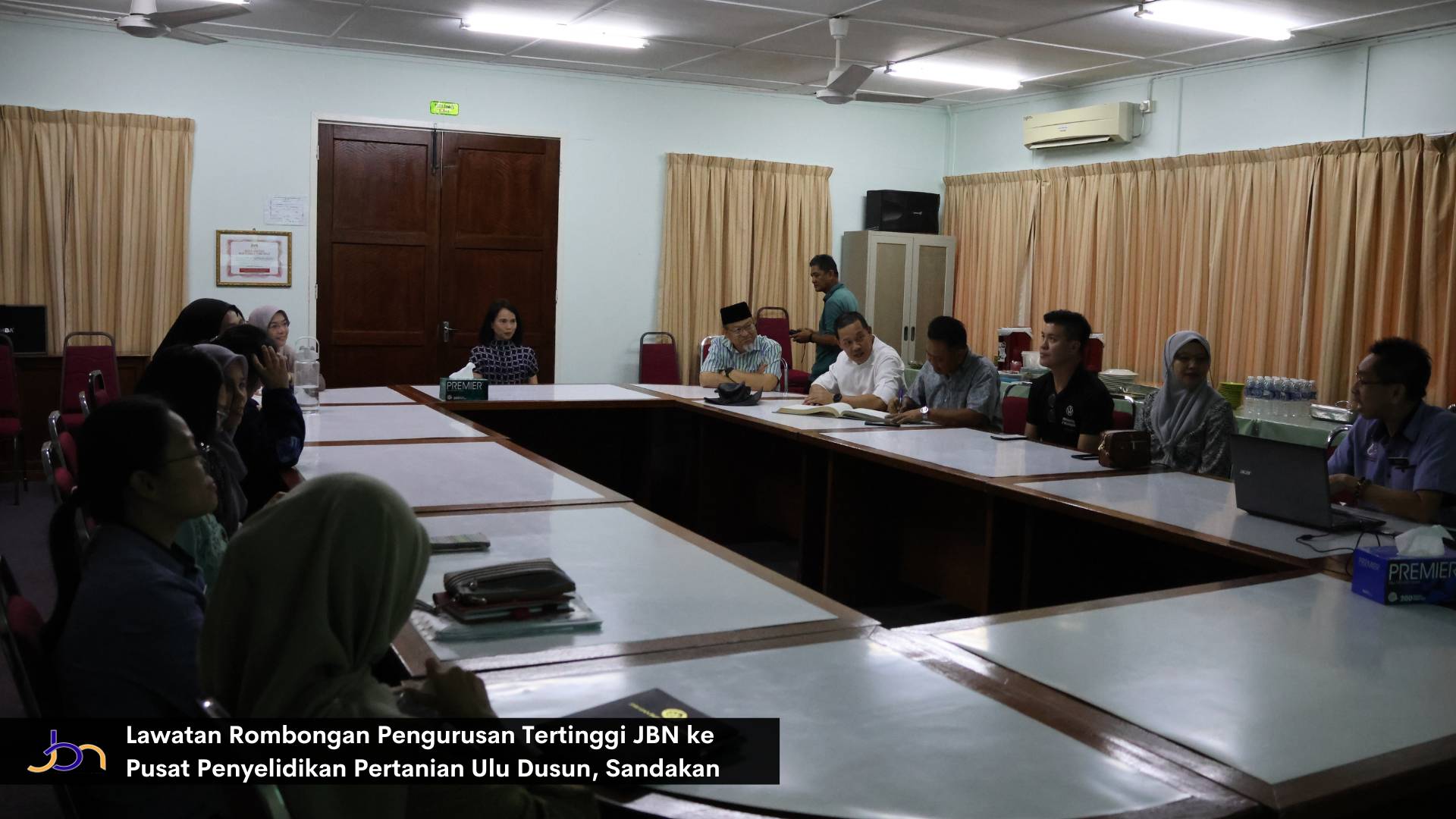 Lawatan Rombongan Pengurusan Tertinggi JBN ke Pusat Penyelidikan Pertanian Ulu Dusun, Sandakan